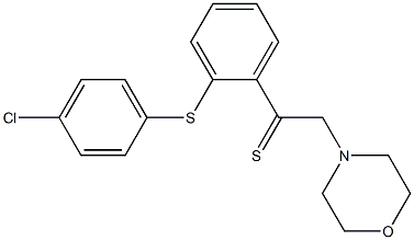 4-[o-(p-Chlorophenylthio)-α-thioxophenethyl]morpholine Struktur