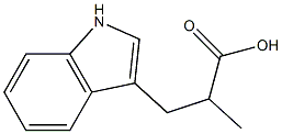 1H-Indole-3-propanoicacid,-alpha--methyl-(9CI) Struktur