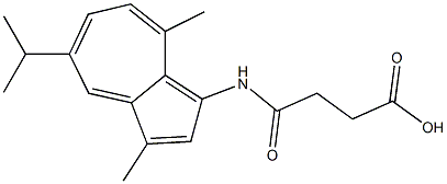 succinic acid mono-3-guaiazulenamide Struktur