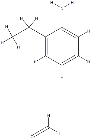 2-ETHYLBENENAMINE-FORMALDEHYDE POLYMER Struktur