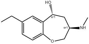 1-Benzoxepin-5-ol,7-ethyl-2,3,4,5-tetrahydro-3-(methylamino)-,(3R,5R)-rel-(9CI) Struktur