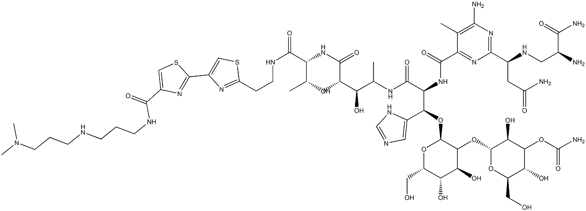 N1-[3-[[3-(Dimethylamino)propyl]amino]propyl]bleomycinamide Struktur