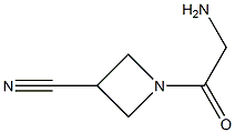 3-Azetidinecarbonitrile,1-(aminoacetyl)-(9CI) Struktur