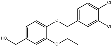 {4-[(3,4-dichlorophenyl)methoxy]-3-ethoxyphenyl}methanol Struktur