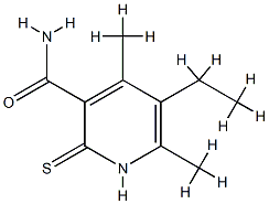 3-Pyridinecarboxamide,5-ethyl-1,2-dihydro-4,6-dimethyl-2-thioxo-(9CI) Struktur