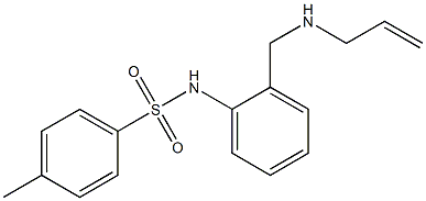 N-{2-[(allylamino)methyl]phenyl}-4-methylbenzenesulfonamide Struktur