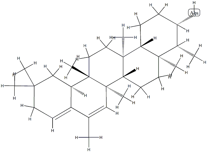 16-Methyl-28-nor-D:A-friedoolean-15,17(22)-dien-3β-ol Struktur