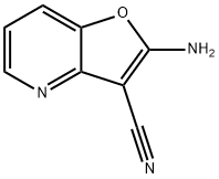 Furo[3,2-b]pyridine-3-carbonitrile,2-amino-(9CI) Struktur