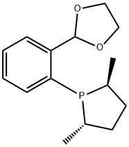 2-{2-[(2S,5S)-2,5-dimethyl-1-phospholano]phenyl}1,3-dioxolane, min. 97% Struktur