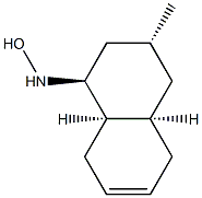 (1S)-1,2,3,4,4aα,5,8,8aα-Octahydro-N-hydroxy-3α-methyl-1β-naphthalenamine Struktur