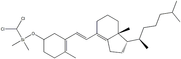 (6E)-3β-[(Dichloromethyl)dimethylsiloxy]-9,10-secocholesta-5(10),6,8(14)-triene Struktur