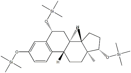 3,6β,17β-Tris(trimethylsiloxy)-1,3,5(10)-estratriene Struktur