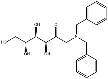 1-[Bis(phenylmethyl)amino]-1-deoxy-D-fructose Struktur