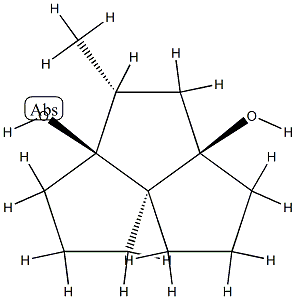 Cyclopenta[c]pentalene-3a,5a(1H,6H)-diol, hexahydro-4-methyl-, (3aR,4S,5aS,8aR)-rel- (9CI) Struktur