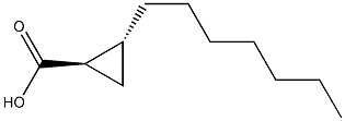 CISANDTRANS-2-HEPTYLCYCLOPROPANECARBOXYLICACID Struktur