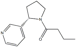 (2S)-1-Butyryl-2α-(3-pyridinyl)pyrrolidine Struktur