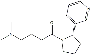 (2S)-1-[4-(Dimethylamino)butyryl]-2α-(3-pyridinyl)pyrrolidine Struktur