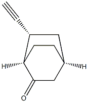 Bicyclo[2.2.2]octanone, 6-ethynyl-, (1R,4S,6R)-rel- (9CI) Struktur