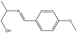 1-Propanol,2-[[(4-methoxyphenyl)methylene]amino]-(9CI) Struktur