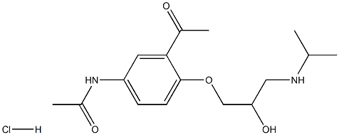 Diacetolol Struktur