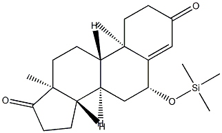 6β-(Trimethylsiloxy)androst-4-ene-3,17-dione Struktur