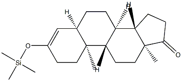 3-(Trimethylsiloxy)-5β-androst-3-en-17-one Struktur