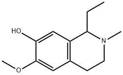 7-Isoquinolinol,1-ethyl-1,2,3,4-tetrahydro-6-methoxy-2-methyl-(9CI) Struktur