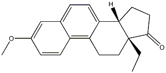 13α-Ethyl-3-methoxygona-1,3,5,7,9-penten-17-one Struktur