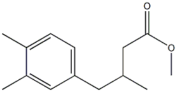 β,3,4-Trimethylbenzenebutyric acid methyl ester Struktur