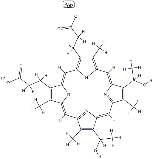 manganese (III) hematoporphyrin Struktur