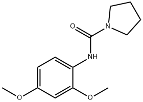 1-Pyrrolidinecarboxamide,N-(2,4-dimethoxyphenyl)-(9CI) Struktur