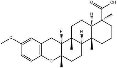 (4S)-23-Methoxy-4,8-dimethyl-16,24-cyclo-D(17a)-homo-21-nor-17a-oxa-5α-chola-16,20(22),23-triene-4-carboxylic acid Struktur