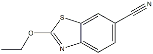 6-Benzothiazolecarbonitrile,2-ethoxy-(9CI) Struktur