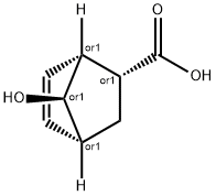 Bicyclo[2.2.1]hept-5-ene-2-carboxylic acid, 7-hydroxy-, (1R,2R,4R,7R)-rel- (9CI) Struktur