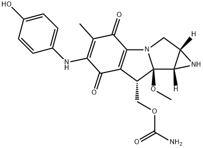 7-N-(4-hydroxyphenyl)mitomycin C Struktur