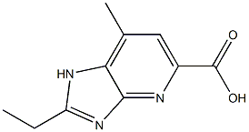 1H-Imidazo[4,5-b]pyridine-5-carboxylicacid,2-ethyl-7-methyl-(9CI) Struktur