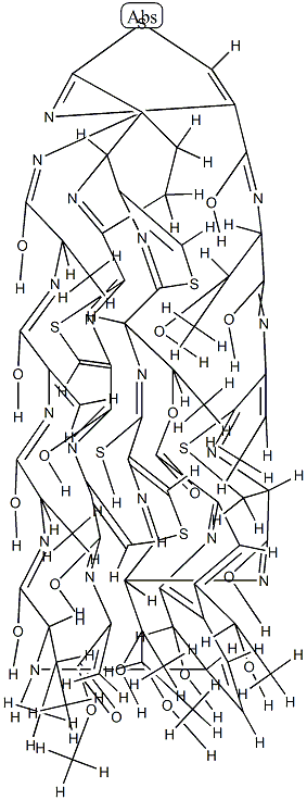 (5S)-26'-Deoxo-5,28-dihydro-22-methoxycarbonyl-22-de(carbamoyl)-26'-thioxosiomycin A Struktur