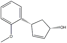 2-Cyclopenten-1-ol,4-(2-methoxyphenyl)-,(1R,4S)-rel-(9CI) Struktur