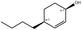 2-Cyclohexen-1-ol, 4-butyl-, (1R,4S)-rel- (9CI) Struktur