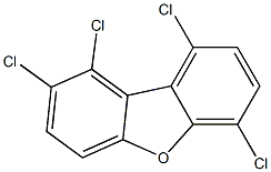 1,2,6,9-Tetrachlorodibenzofuran Struktur