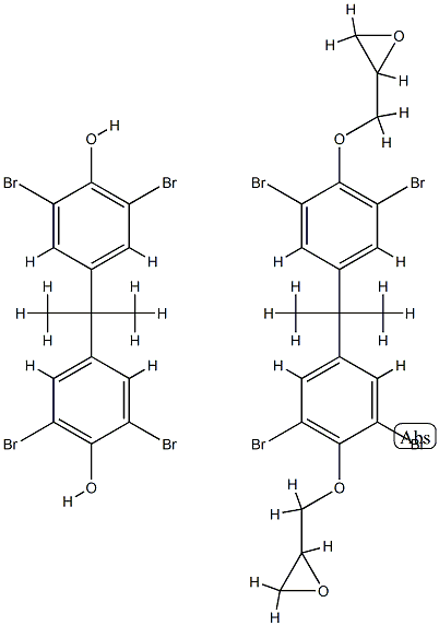 Brominated phenoxy resin Struktur