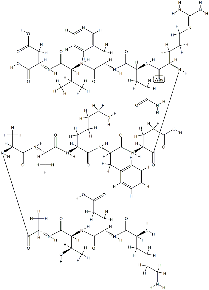 ribonuclease S-peptide (1-14), 12-(beta-(3-pyridyl)-Ala)- Struktur