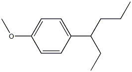 1-(hexan-3-yl)-4-methoxybenzene Struktur