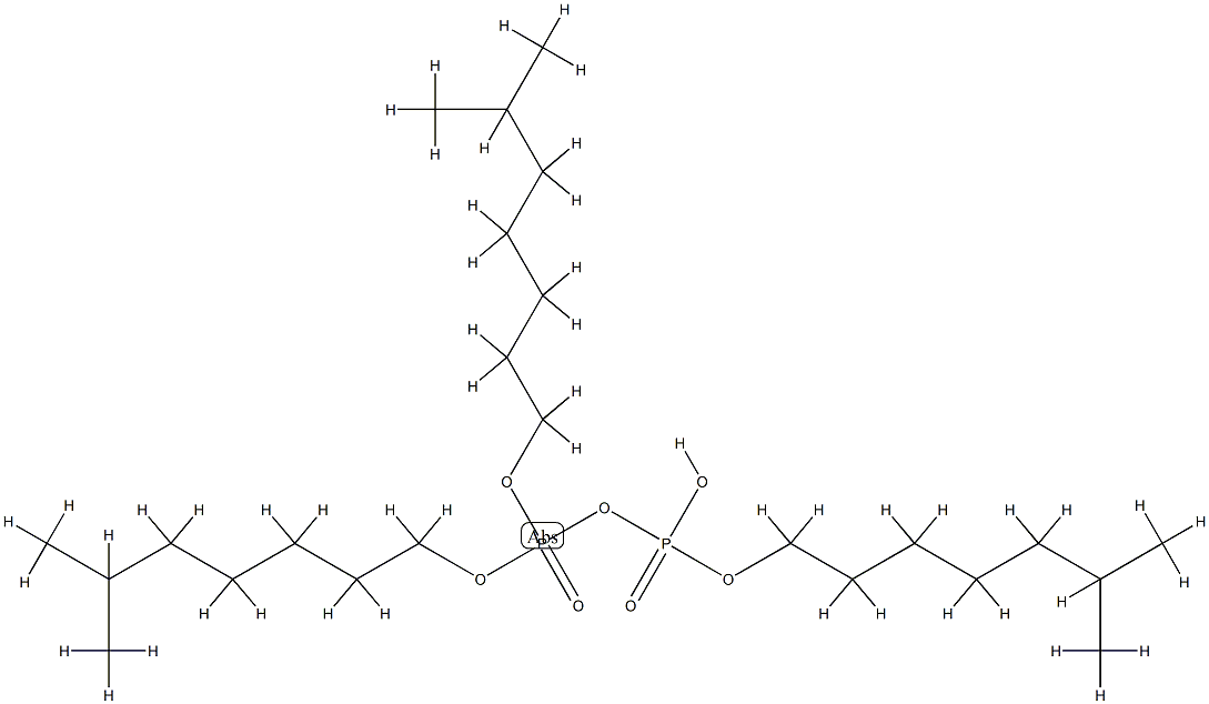 Diphosphoric acid α-hydrogen α,β,β-tris(6-methylheptyl) ester Struktur