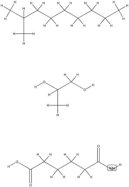 Hexanedioic acid, polymer with 1,2-propanediol, isodecyl ester Struktur