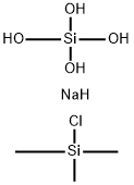 Silicic acid (H4SiO4), disodium salt, reaction products with chlorotrimethylsilane Struktur