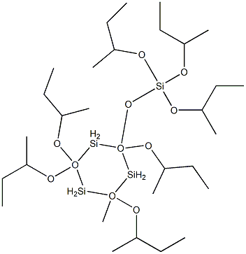 Silicic acid tris(1-methylpropyl)4-methyl-2,4,6,6-tetrakis(1-methylpropoxy)cyclohexanetrisiloxane-2-yl ester Struktur