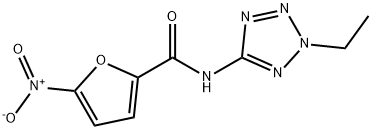 2-Furancarboxamide,N-(2-ethyl-2H-tetrazol-5-yl)-5-nitro-(9CI) Struktur