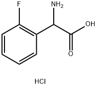 DL-2-FluoroPhenylglycine hydrochloride (1:1) Struktur