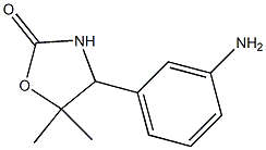 2-Oxazolidinone,4-(3-aminophenyl)-5,5-dimethyl-(9CI) Struktur